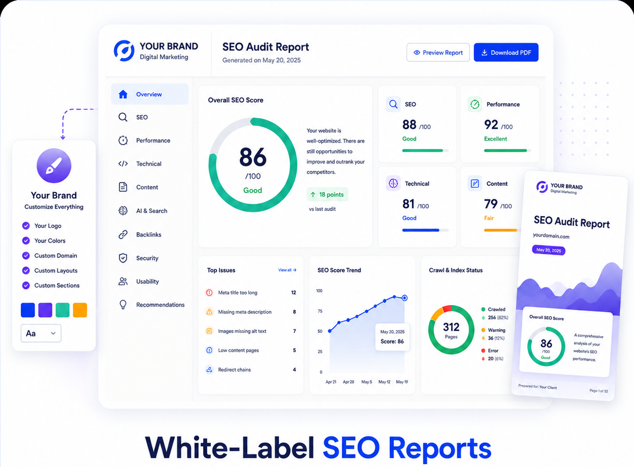White-label SEO reports